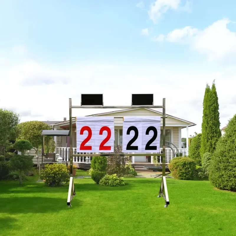 Detachable Movable Stainless Steel Floor-Standing Scoreboard Stand for Basketball and Football Games Essential Court