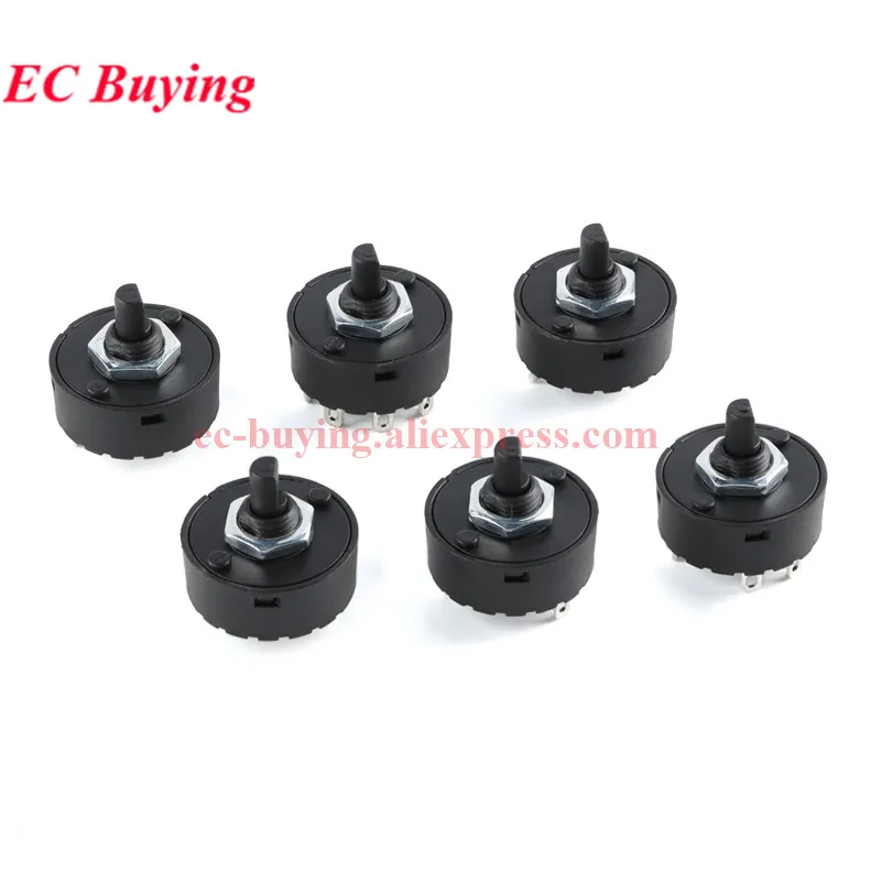 2Pcs/1pc Multi-Position Knopf Schalter 3/4/6/7/8/9Pin 2/3/5/6/7/8 Position Dreh Getriebe Schalter Für Elektrische Ofen Teekanne Entsafter Mischung – Detail 9