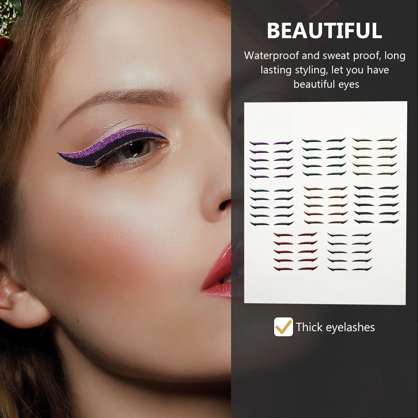 Autocollants pour paupières doubles, bandes adhésives invisibles réutilisables pour femmes et filles, outils de maquillage pour les yeux, eye-liner tendance