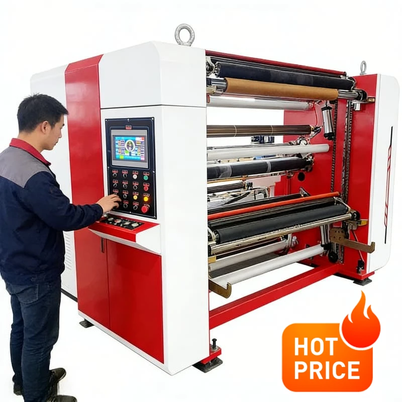 Slitter Rewinder Machine Paper Cutter Automatic Guillotine Industrial Trimmer Kraft Paper Roll Cutting Cardboard Sheet Custom