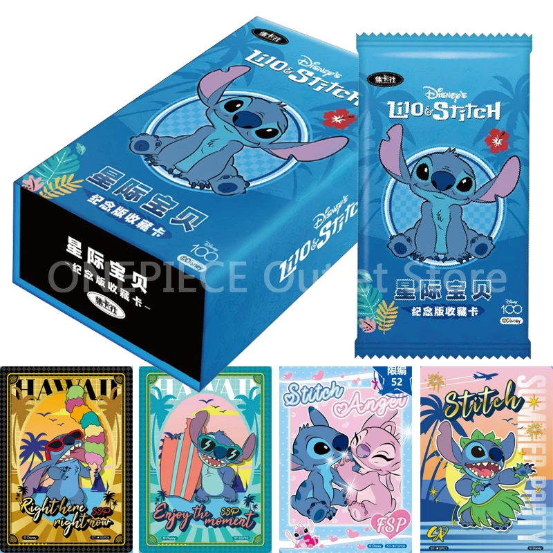 

2023 New Disney Lilo & Stitch Cards Commemorative Collection Lovely Cartoon Anime Series Peripheral Rare SSP SP UR SSR Card Toys