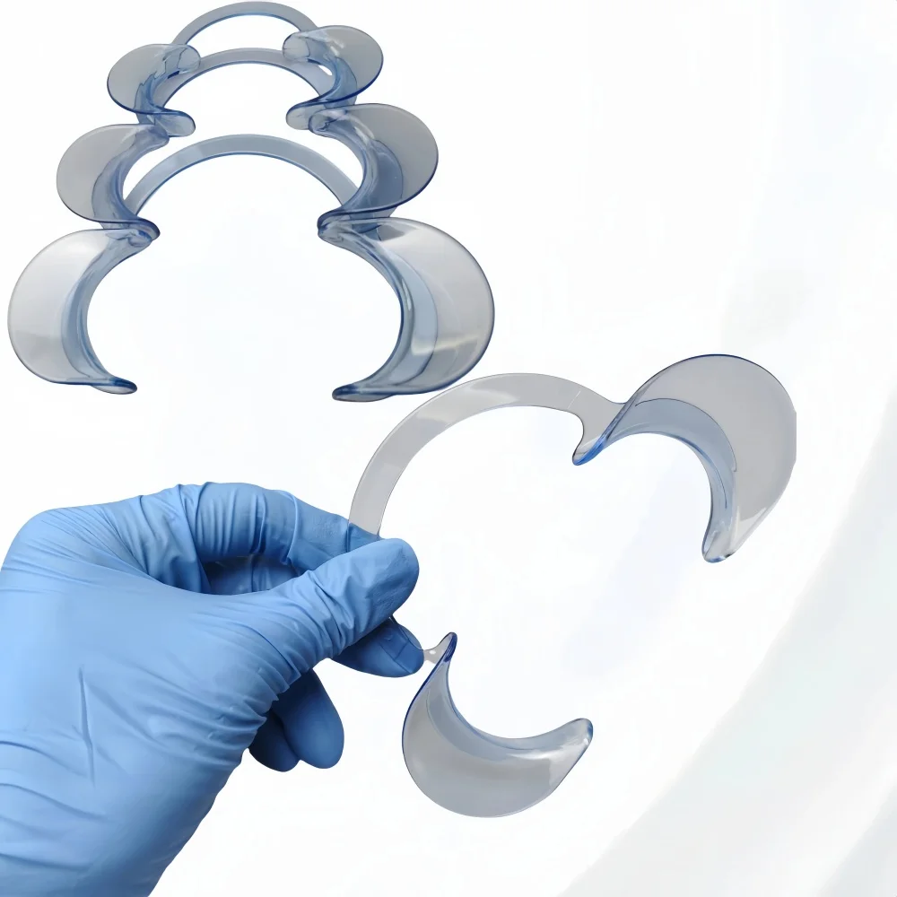 

1PC C-Shape Dental Mouth Opener - Cheek & Lip Retractor for Orthodontic Procedures, Intraoral Exams & Dental Photography