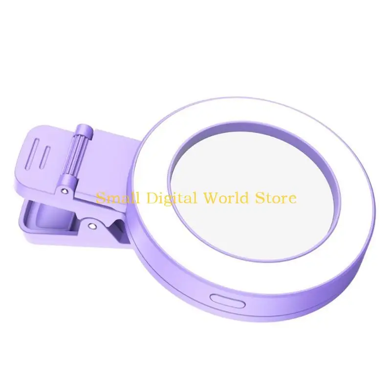 77UB Lampu Cincin Selfie LED Kecil Lampu Cincin LED Portabel Kecerahan Dapat Disesuaikan Cocok untuk Meningkatkan Fotografi