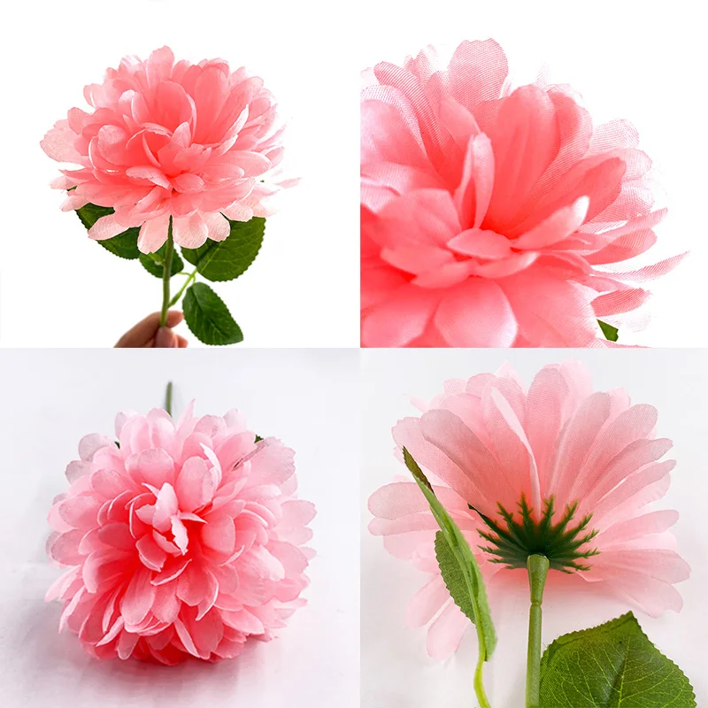 Artificial Gerbera Flower Dahlia Fake Flowers Silk Daisies Artificial Flowers for DIY Wedding Party Bouquet Living Room Decor