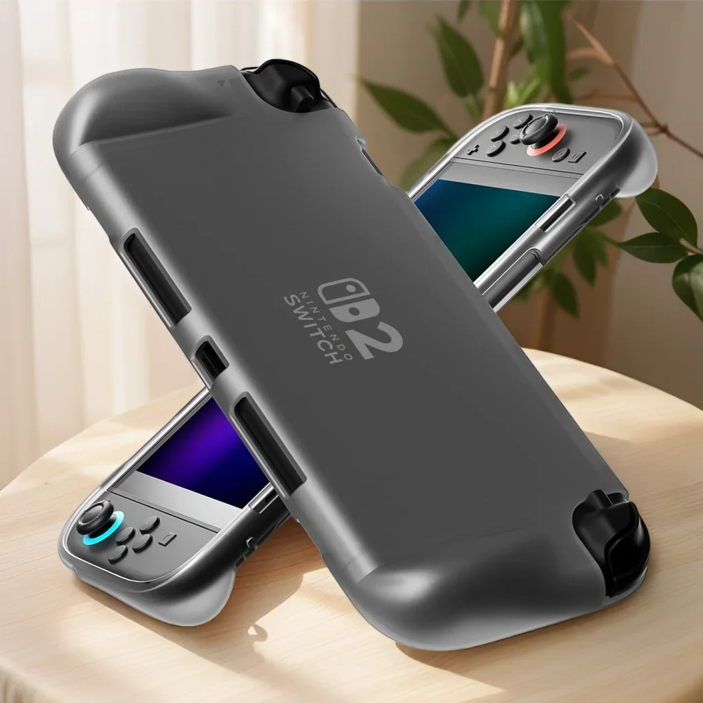Ergonomic TPU Case for Switch 2 – Anti-Slip, Shock-Absorbing Cover for NS2 Game Console & Joy-Con Full Body Protection
