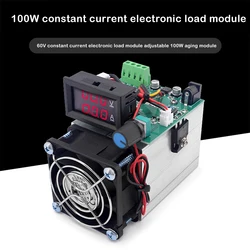 Electronic Load 100W DC 12V 0-10A Adjustable Battery Capacity Detector Module DC Electronic Load Digital Battery Verifier