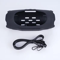 SIKAI-funda protectora de silicona para Altavoz Bluetooth JBL Charge6, funda suave con correa para el hombro para accesorios JBL Charge 6