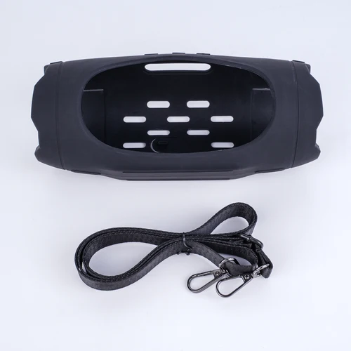 SIKAI-funda protectora de silicona para Altavoz Bluetooth JBL Charge6, funda suave con correa para el hombro para accesorios JBL Charge 6