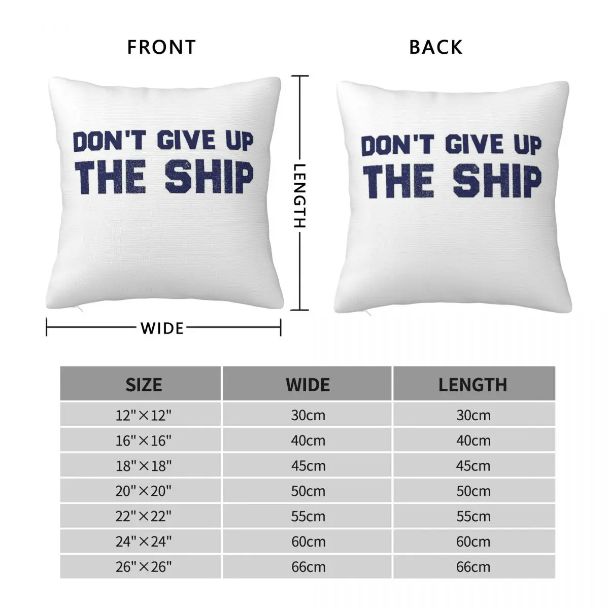 Don't Give Up The Ship Matthew C. Perry Square Pillowcase Polyester Linen Velvet Pattern Throw Pillow Case Home Cushion Cover