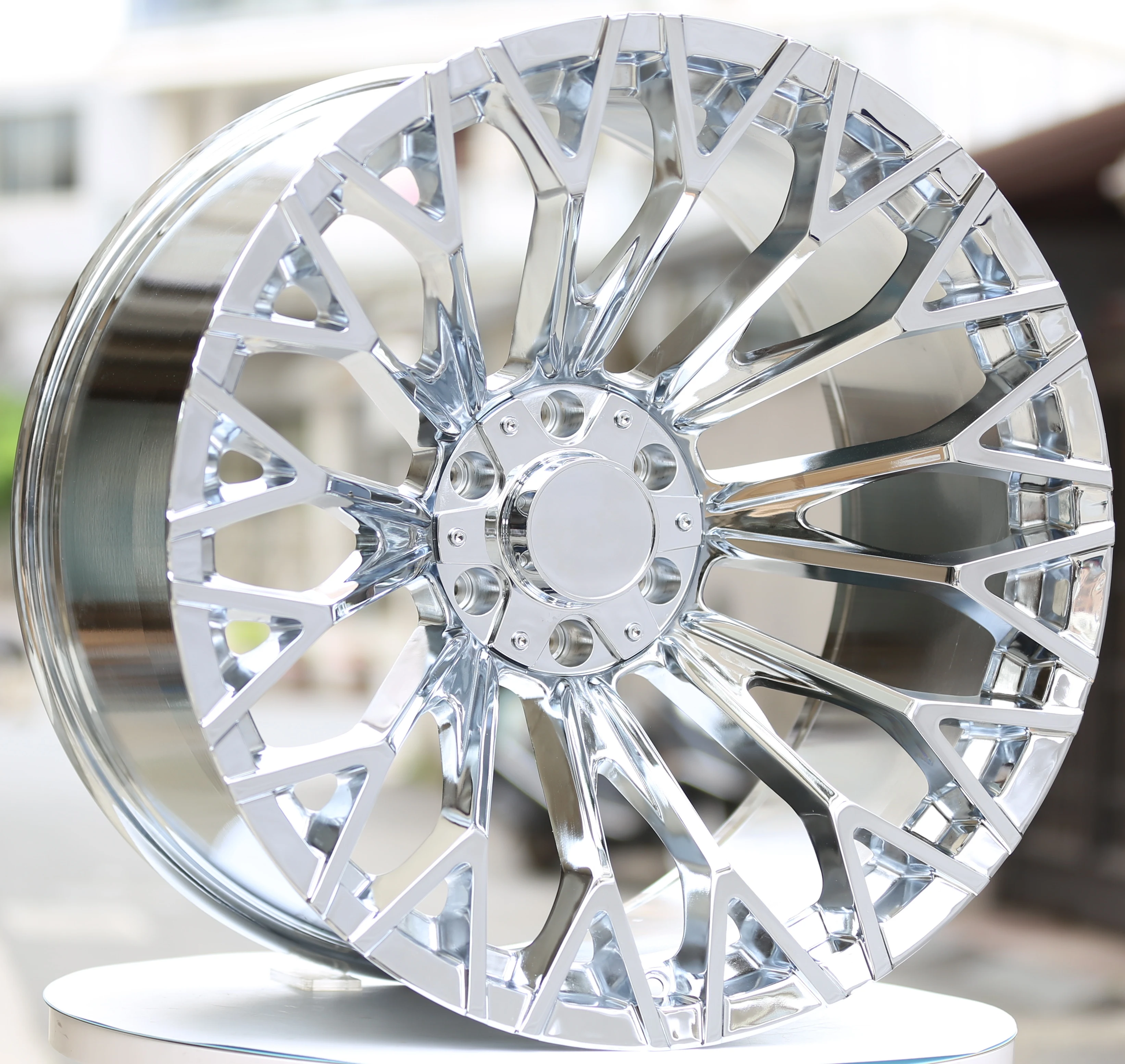 20-22 Inch Aluminum Alloy Chrome Wheel Hub 5x127/5x139.7/6x135/6x139.7 Off-Road Upgrade for Pickup & SUVs