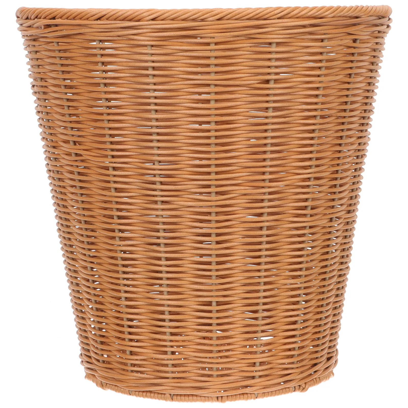 

Versatile Rattan Woven Basket Heavy Duty Trash Can Alternative Storage Basket for Kitchen Living Room Bedroom Vegetable Fruit