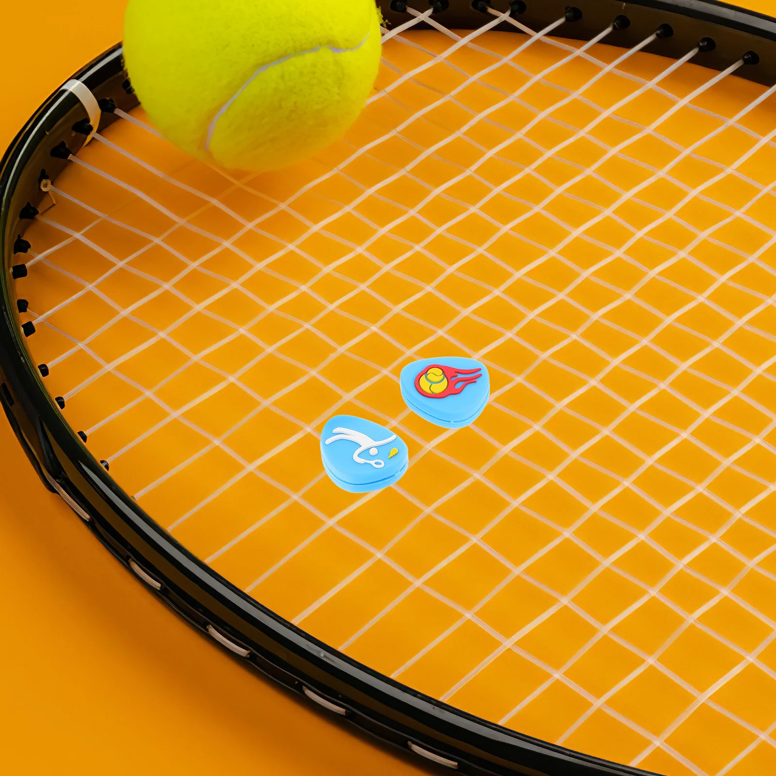 

4 pcs Tennis Racket Shock Absorber Silicon Dampener Blue Vibration Dampeners for Sports Accessories Racquet Tennis