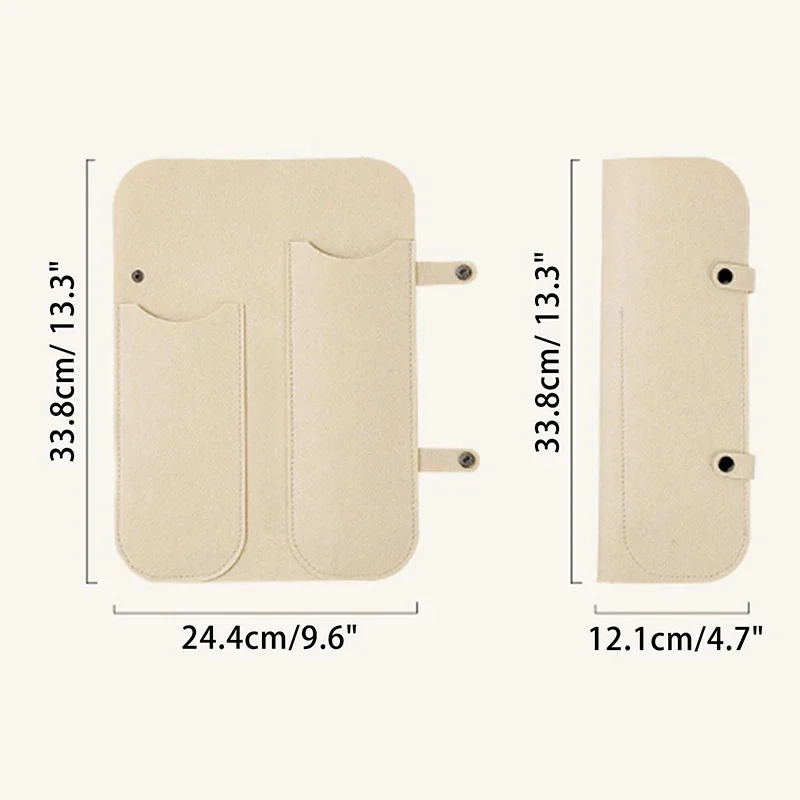 Portable Curling Iron Storage Bag Hair Styling Tool Organizer Felt Hair Straightener Storage Bag Curling Iron Insulation Mat