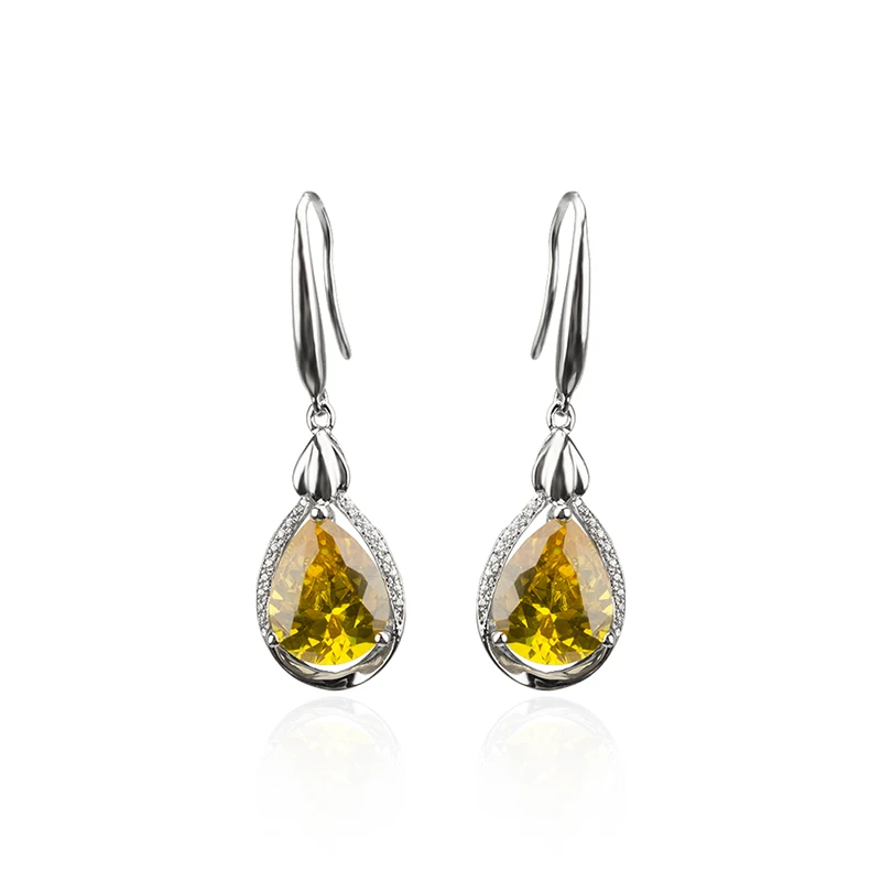 YYSuniee Solid 925 Sterling Silver Dangle Drop Earrings for Women Trendy with Cubic Zirconia Fine Fashion Earrings Gift Jewelry