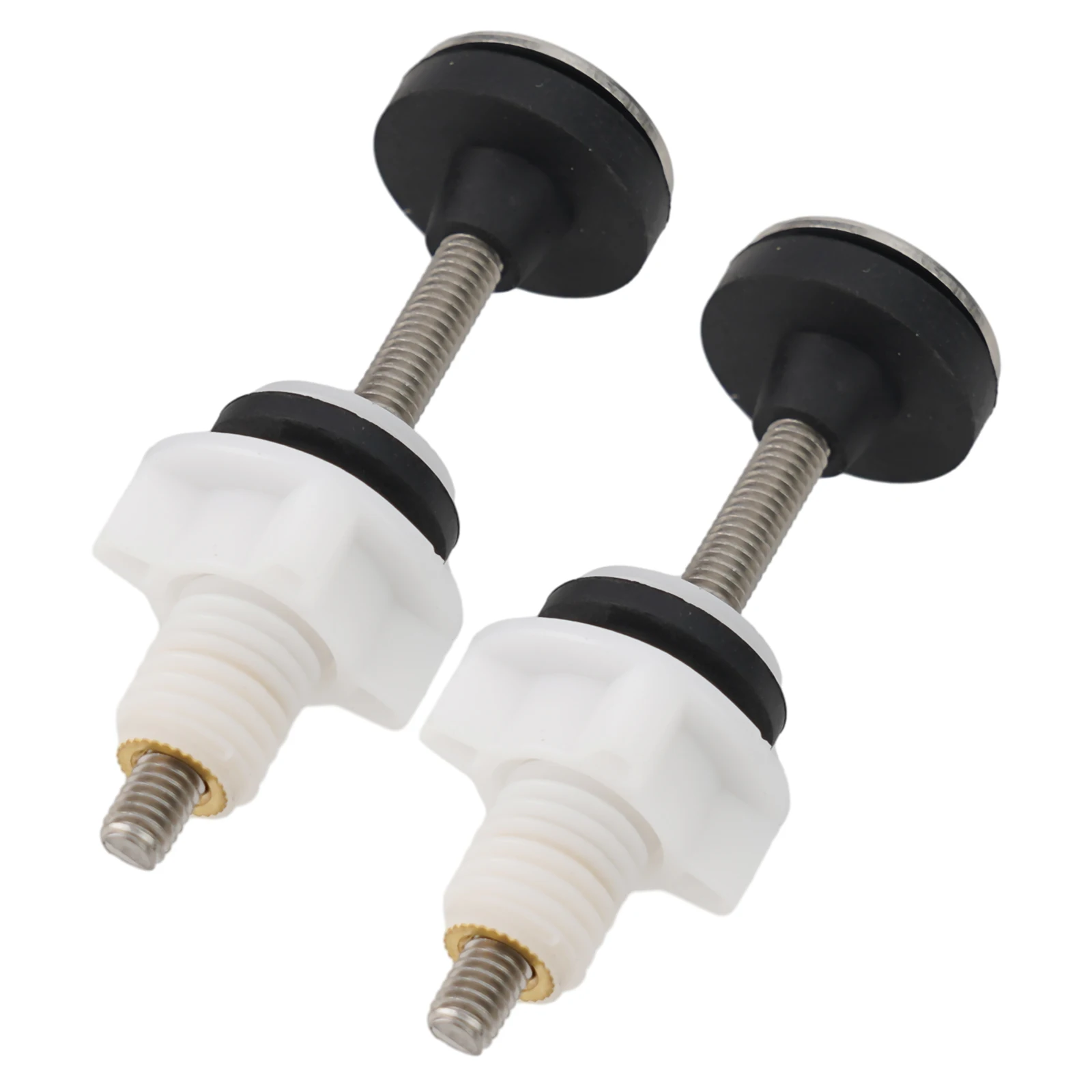 Toilet Installation Kit Bolts Diameter M6 Close Coupling Bolts Practical Use Quick Install Rubber Grommets Stainless Steel Bolts