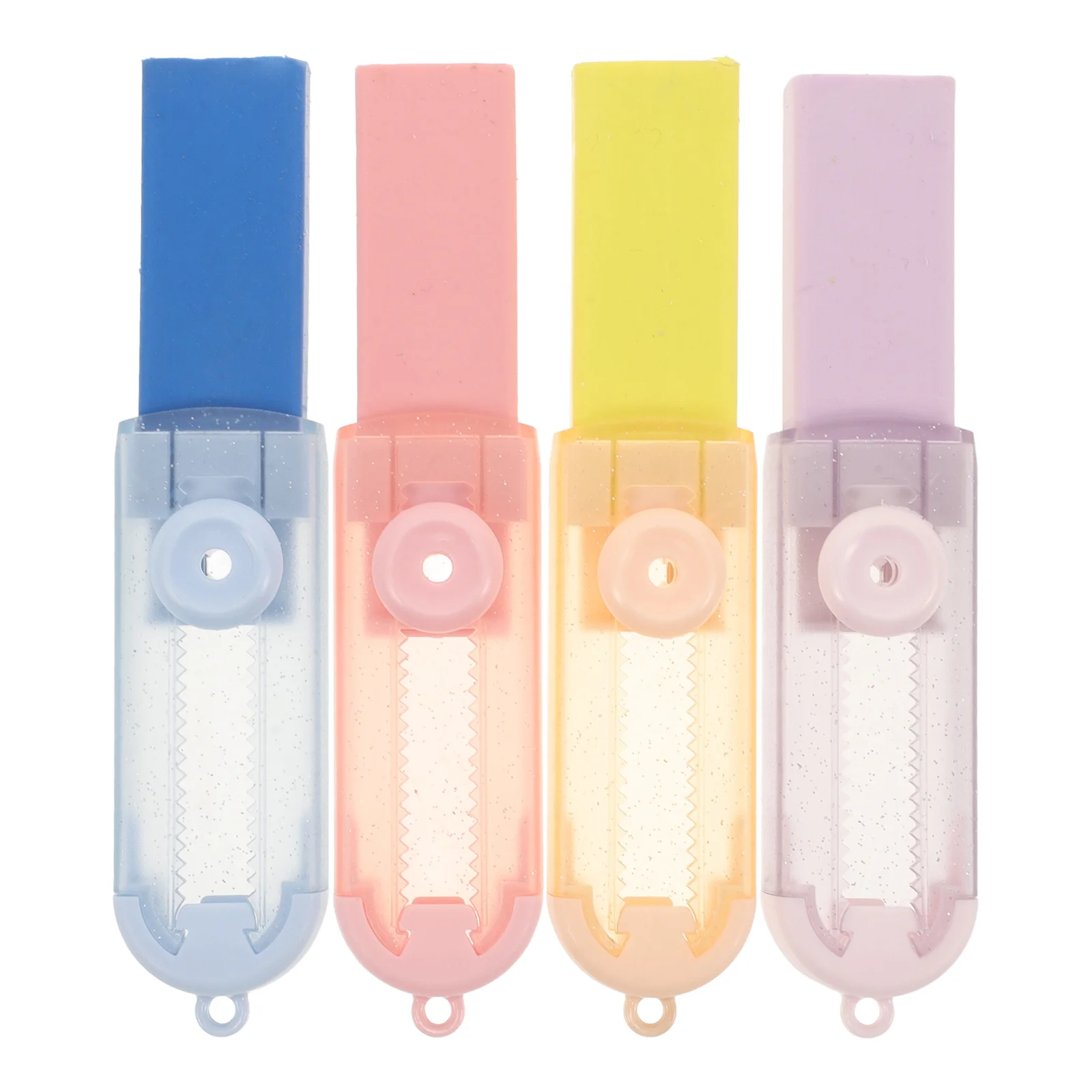 Eraser Students Test Erasers Exam Convenient Slide Small Sliding Retractable Stationery Colored School Multi-use