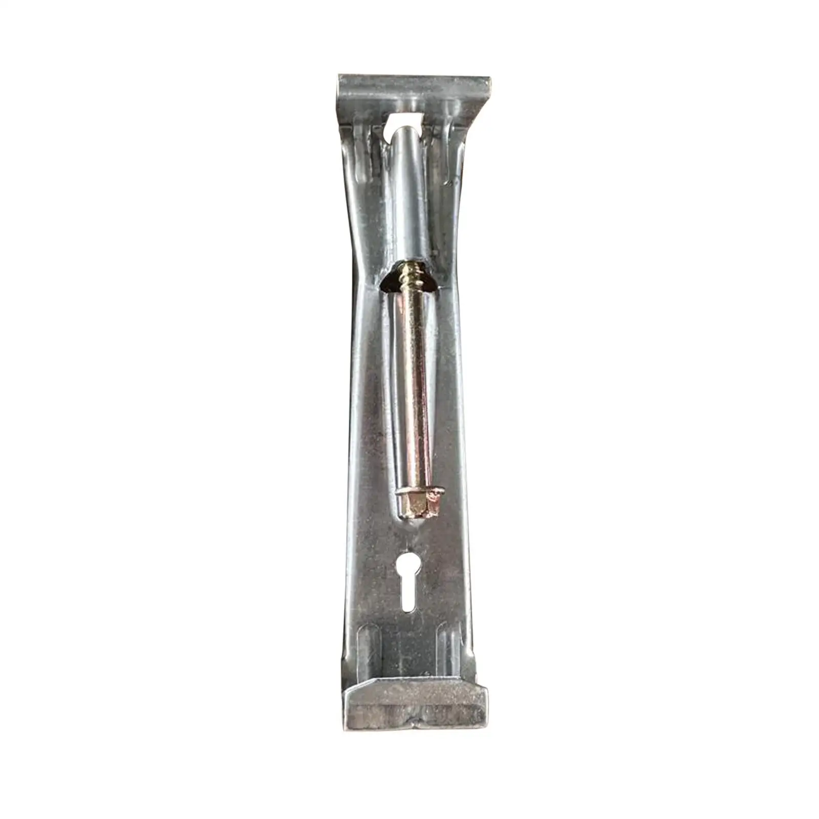 Rain Gutter Hanger 5 Inch Silver Carbon Steel Clip Heavy Duty Bracket Support Pre Inserted Screws for Home Drain Repairs