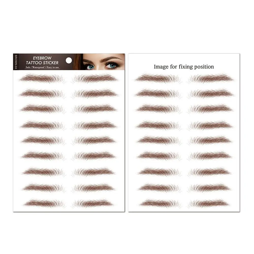 

Makeup Tools Women Men Water Transfers Decals 6D Eyebrow Tattoos Stickers Simulation Eye Brow Eyebrow Stickers