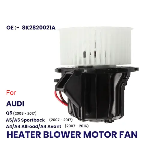 AUDI A4 B8 A5 8F7 8T3 8TA Q5 8RB용 AIRCON RHD가 장착된 새로운 히터 블로어 모터 팬