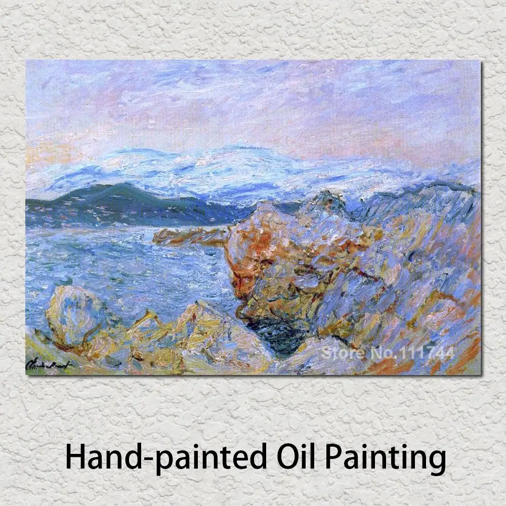 

The Gulf Juan at Antibes Claude Monet Garden Oil Painting Reproduction Hand Painted High Quality