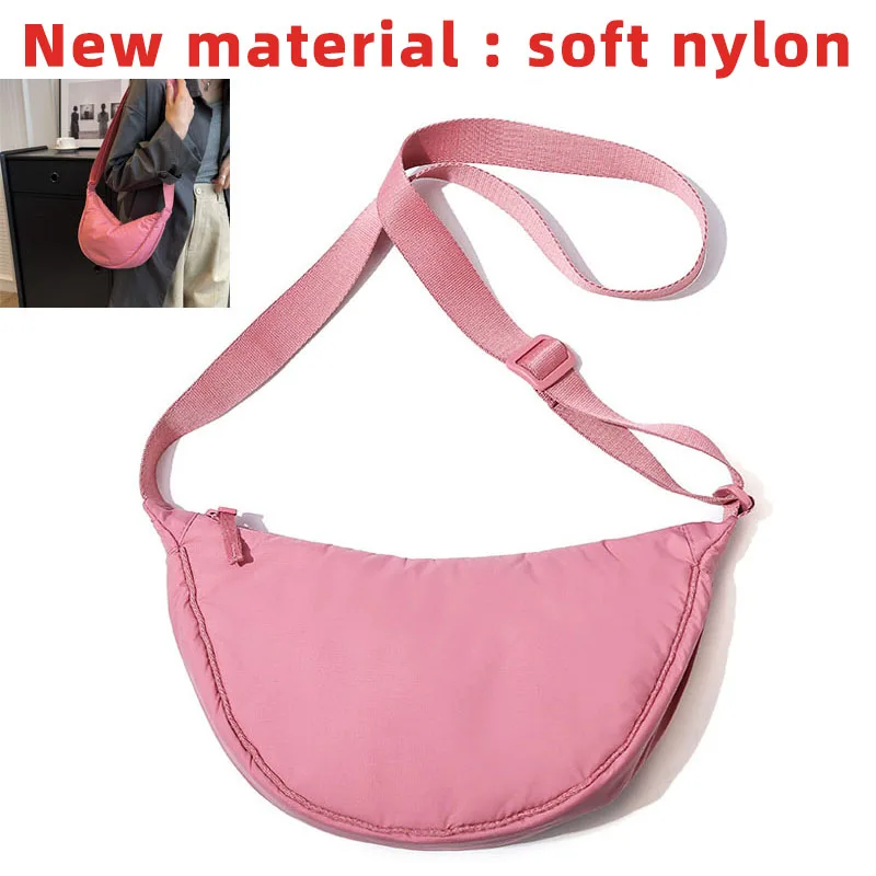 IMYOK Einfarbige Schultertasche für Damen aus Nylon 10