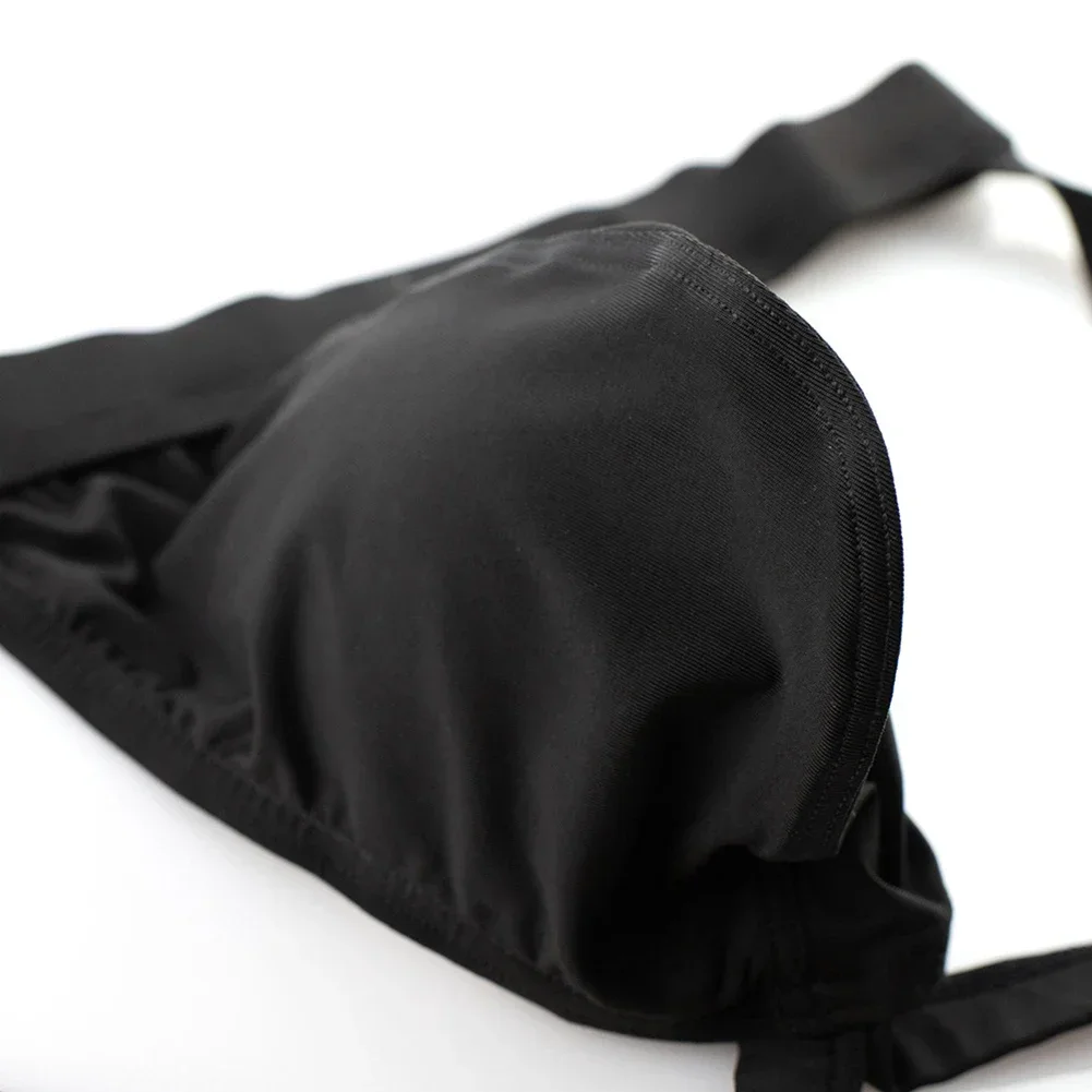 Men's Underwear Underwear Mid-rise Regular Sexy Slight Stretch Solid Color Thongs Black/White Casual Brand New