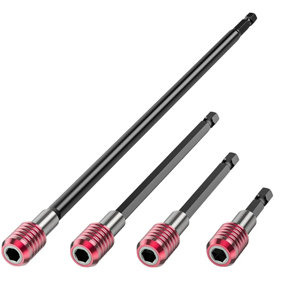 High Quality 4PCS Magnetic Drill Bit Extension Set, 1/4