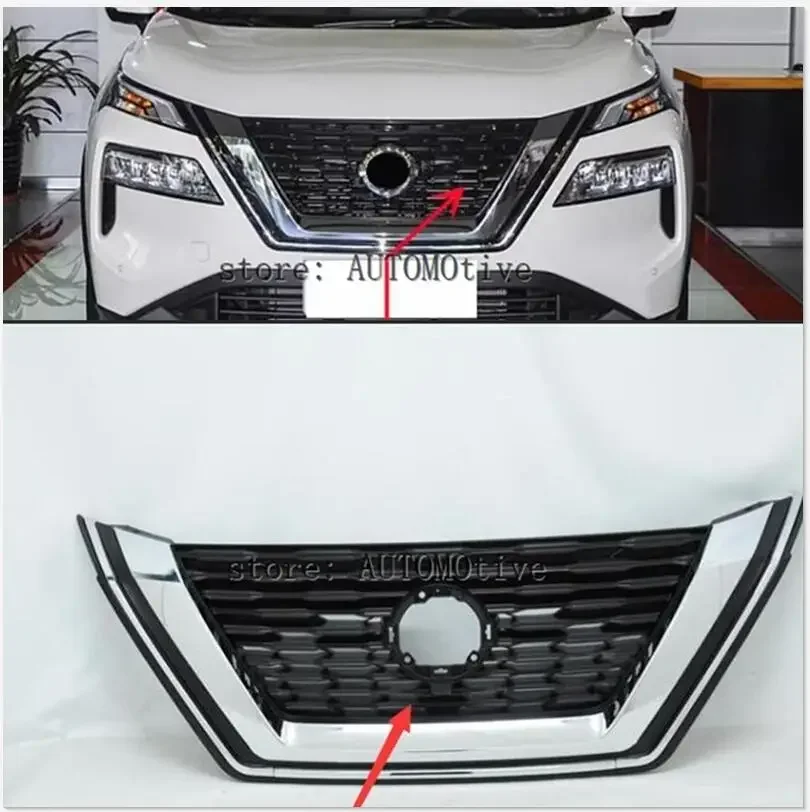 2021 2022 For Nissan X-Trail X Trail Rogue ABS Chrome Honey Bumper Mesh Grille ,Front Car Grill Grill