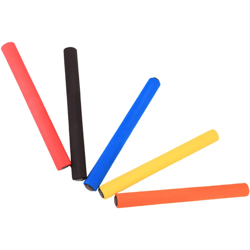 

5pcs Anti-slip Sponge Relay Rod Kids Track Field Sticks Lightweight Sports Supplies Competition Tools Party DIY