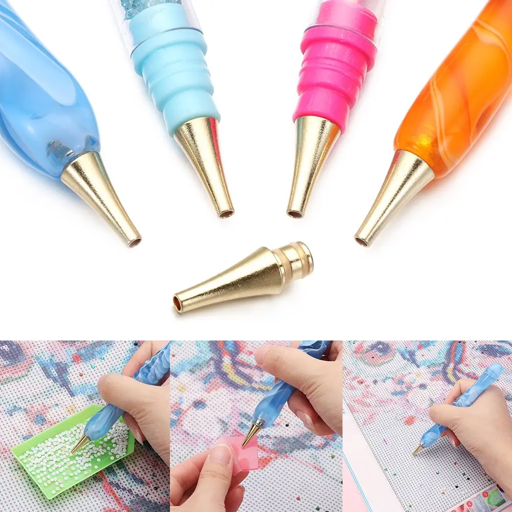 1/3/5PCS Single Placer Embroidery DIY Crafts Diamond Painting Pen Replacement Pen Heads Point Drill Pen Heads Nail Art Pen Tips