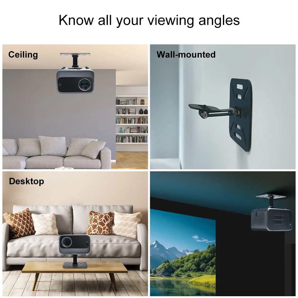 Universal Projectors Bracket Holder Home Desktop Projector holder Stand Table Mobile Projector Wall Mount Removable Adjustable