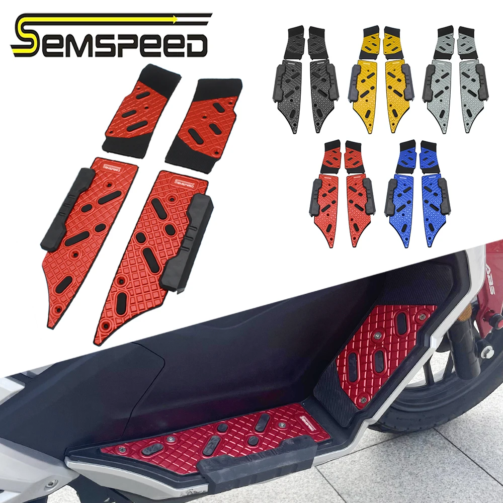 SEMSPEED For VOREI ADV 150 2021 2022 2023 VOREIA CNC Mattings Motorcycle Footrest Footboard Step Floorboards Pegs Plate Holder