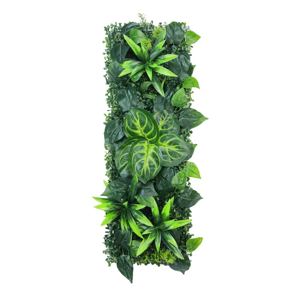 DIY Artificial Plant Wall Panel Flower 75x25cm Artificial Eucalyptus Carpet No Watering Lifelike Artificial Fern Grass