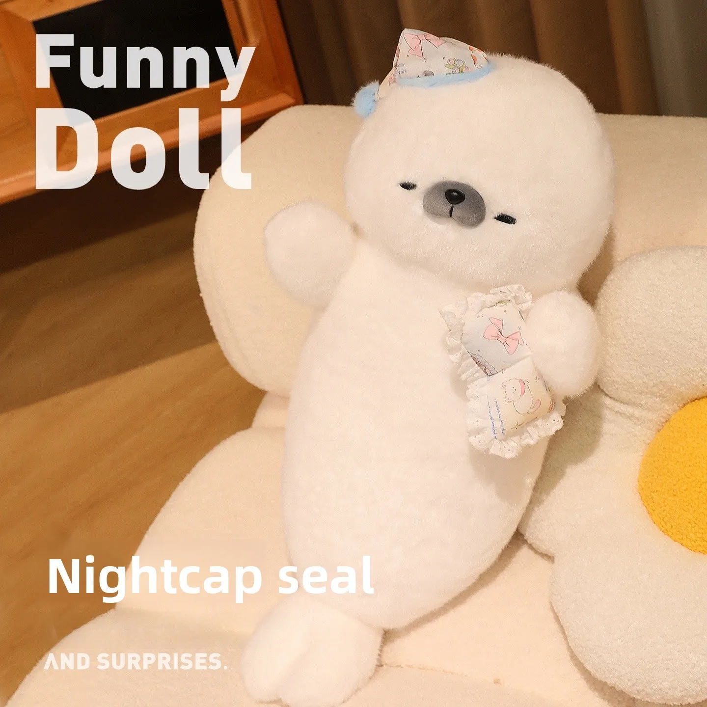 

Милая плюшевая игрушка-подушка в виде тюленя, подарок на день рождения для девочек, лучшей подруги, практичная мягкая плюшевая игрушка-подушка