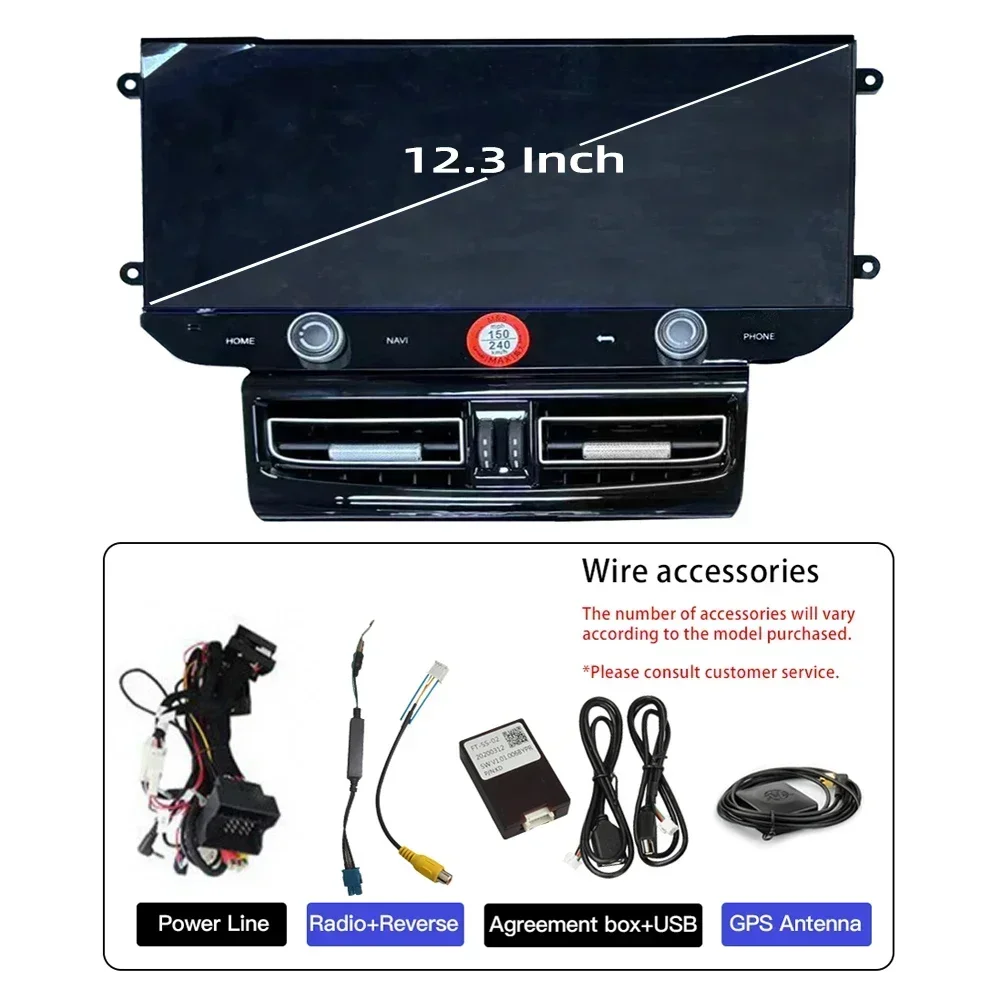 Auto Android 14 CarPlay GPS Navigation 4G WiFi QLED Screen Bluetooth Car Multimedia Player RDS Radio For Porsche Macan 2010-2018