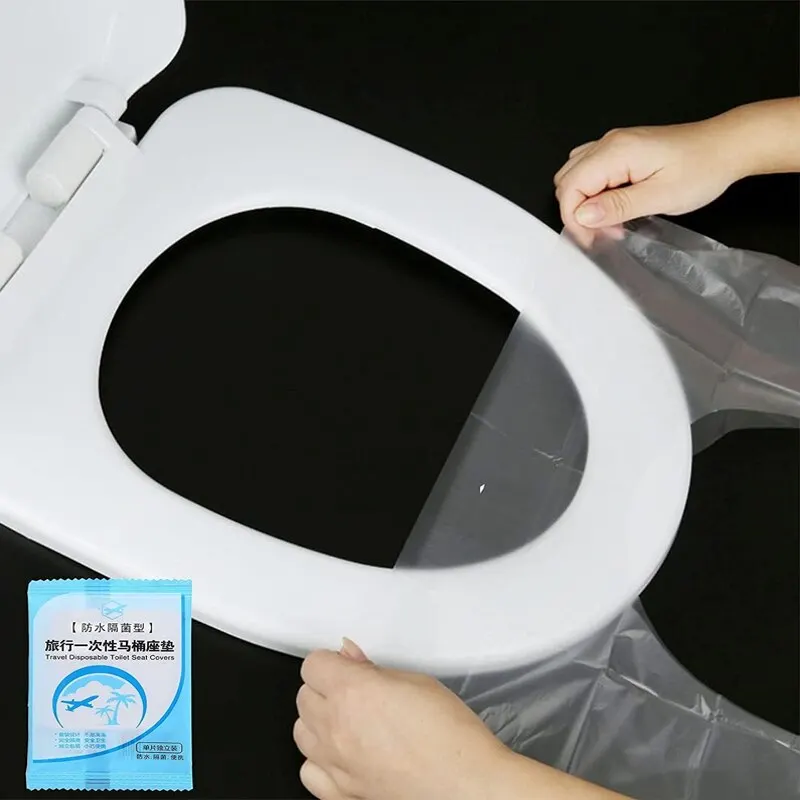 50pcs Disposable Toilet Seat Cushion Toilet Seat Cushion Clean and Hygienic Public Bathroom Travel Disposable Toilet Cover