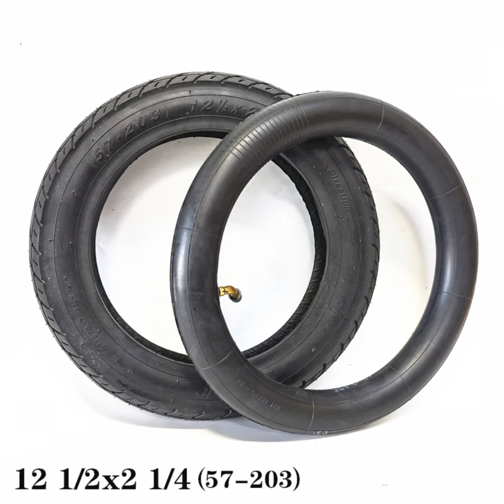 12 inch Tire 12 1/2 X 2 1/4  57-203 e-Bike Gas Electric Scooters Tyres 12.5x2.25  Wheel Tyre with Inner Tube Accessories