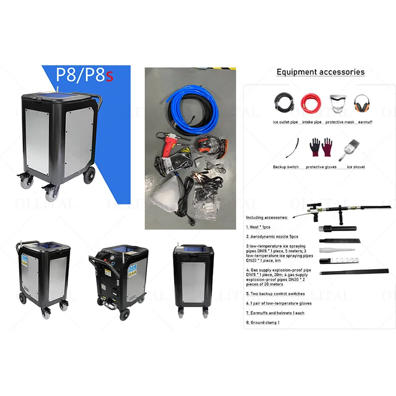 Machine de nettoyage de glace sèche Machine de nettoyage de voiture de sablage de glace sèche Machine de nettoyage de Blaster de glace sèche de Co2