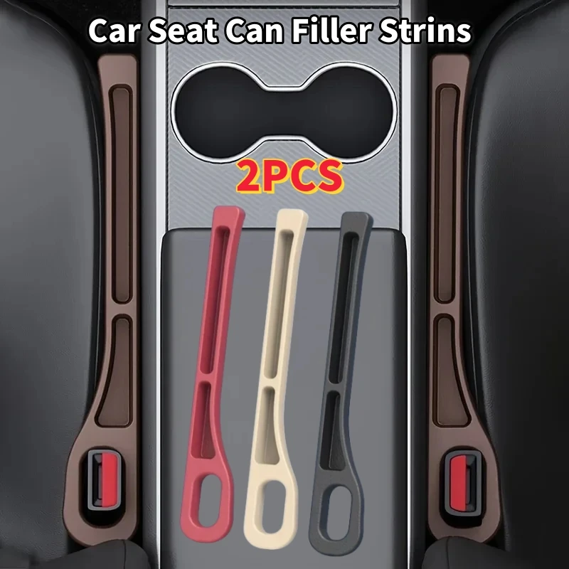 

2pcs Pair Universal Car Seat Gap Plug Strip Side Seam Car Gap Filler Leak Proof Seat Gap Storage Organizer Interior Decoration