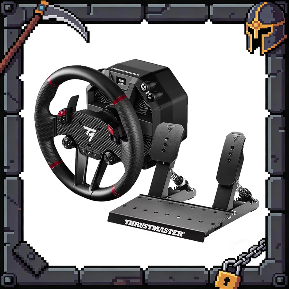 

Игровой руль-симулятор THRUSTMASTER T598X с прямым аксиальным приводом, экраном Race Dash и расширяемыми металлическими педалями