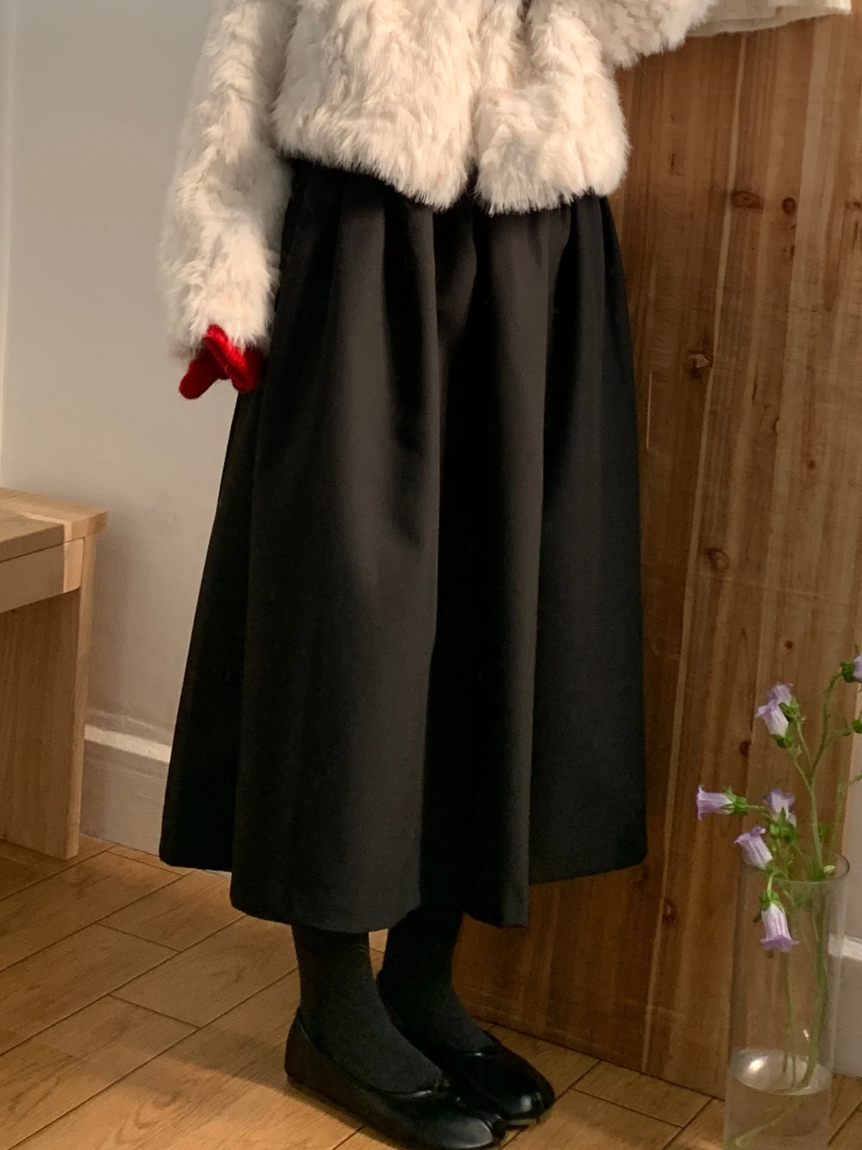 

Юбка-миди из матовой ткани Bla Umbrella для женщин, осенне-зимняя, приталенная, пышная, в пол, премиум-класса, в деловом стиле