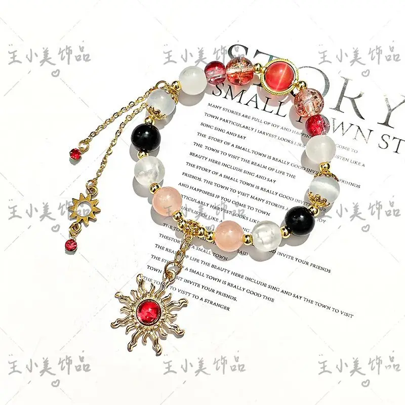 

Women Beaded Bracelets Game Anime Wuthering Waves AUGUSTA Dressing Up Wearing Props Men Gifts Couple Bracelet