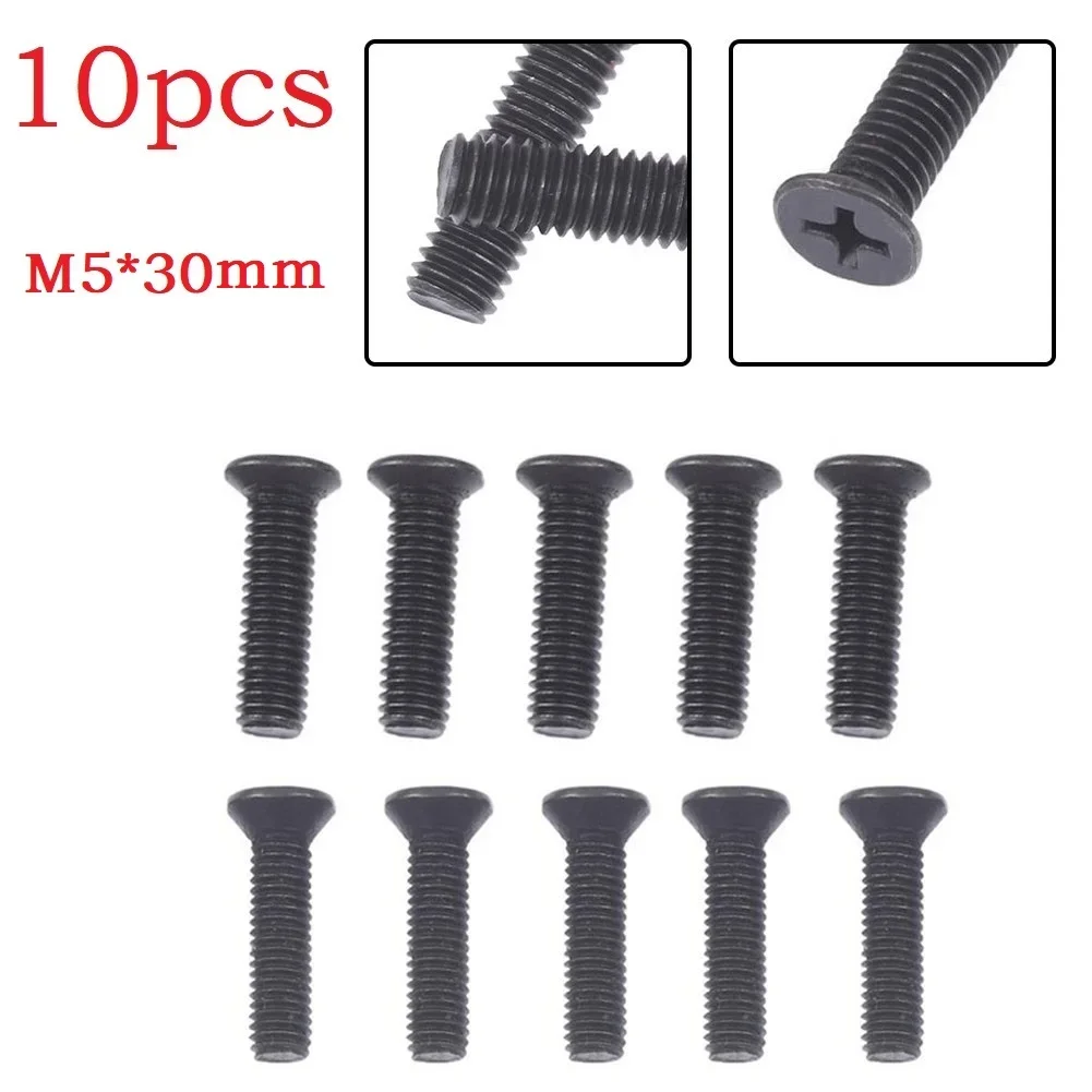 10Pcs Fixing Screw M5 30mm Left Hand Thread For 1/2inch UNF 3/8inch UNF Drill Chuck Shank Adapter Tool Parts