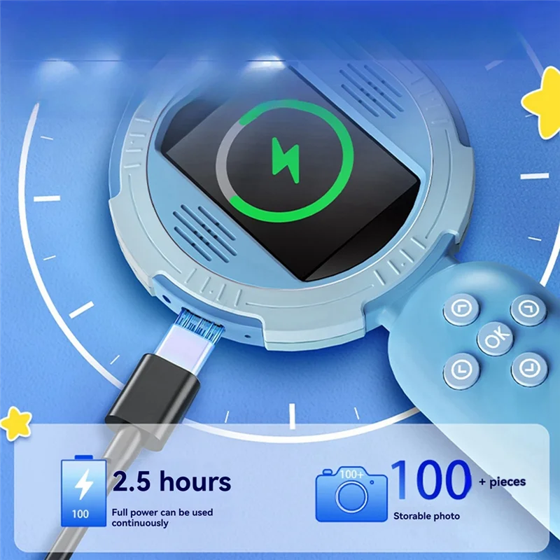 مجهر رقمي مع شاشة IPS 2 بوصة 100X عدسة مكبرة للجيب مع ضوء للبالغين عدسة مكبرة للعملات المعدنية مع 8 مصابيح LED #1