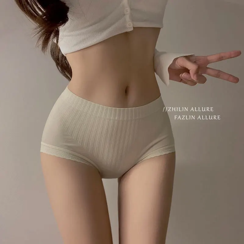 Simple Mid Waist Classic Modal Women\'s Underpants Cotton Crotch Breathable Seamless Panties Female Soft Daily Briefs Lingerie