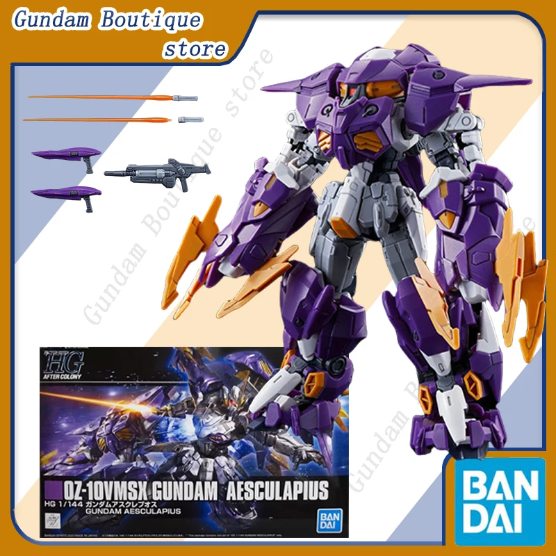 

Bandai Genuine HG OZ-10VMSX GUNDAM AESCULAPIUS Anime Action Figure Robot Collectible Assembly Model Toys Ornaments Gift Children