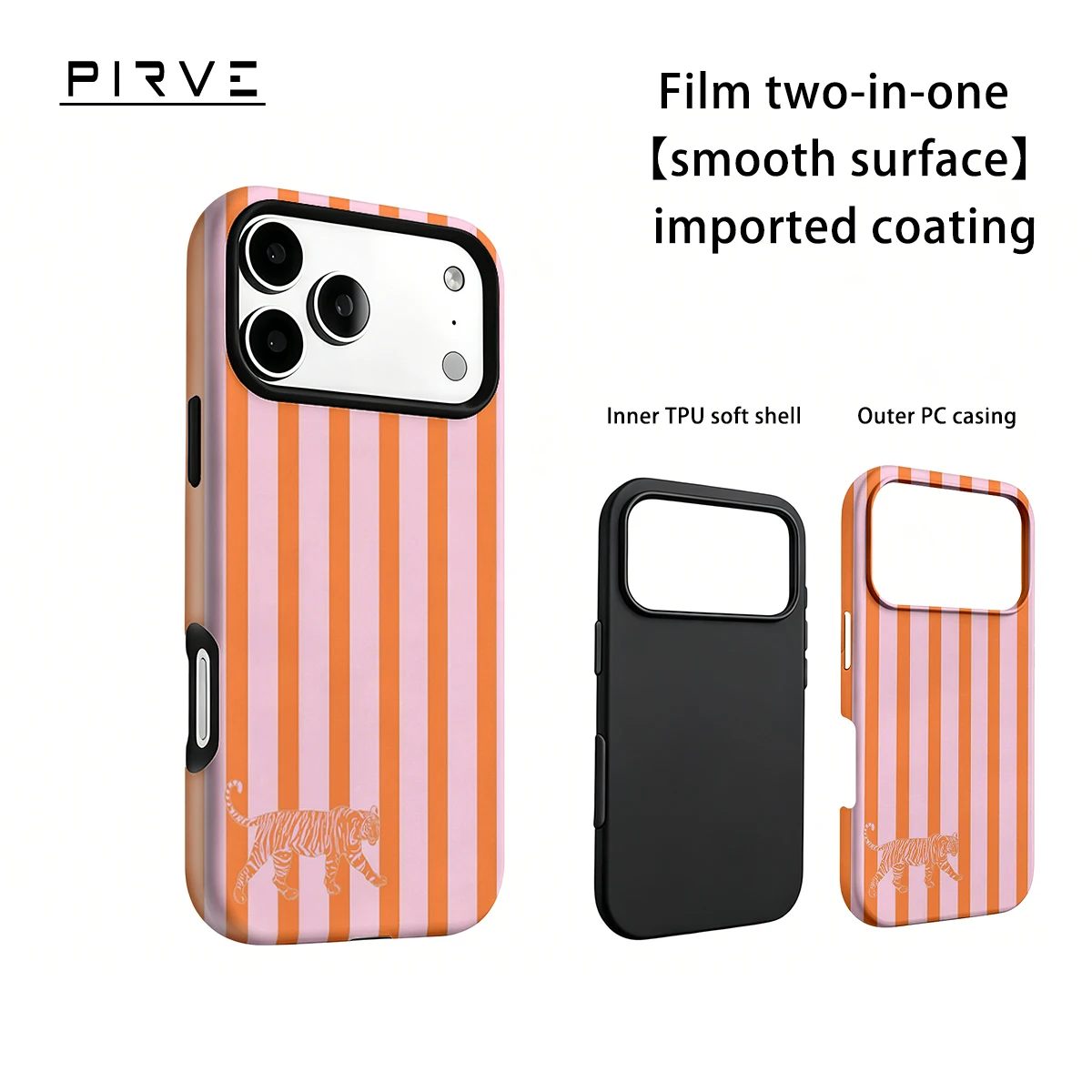 Phone Cases Orange - Capa de Celular Coreana para iPhone
