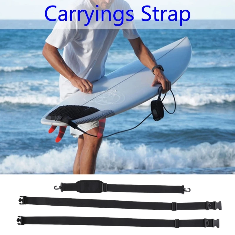 Y1UB Tavola da Tracolla Cintura Stand Up Paddleboard Canoe Cintura da trasporto Lunghezza regolabile Nylon da