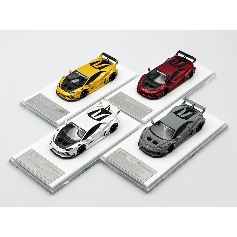 

In Stock Flame 1:64 Hurcan GT Resin Diorama Car Model Collect Miniature Toys