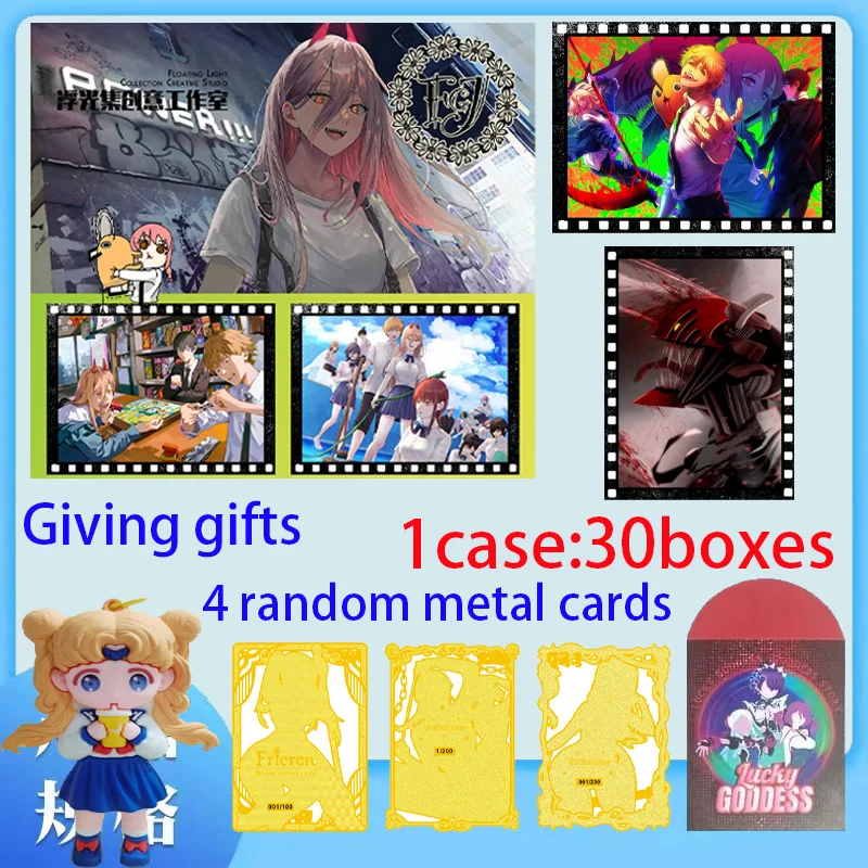 

New A5 Size CHAINSAW MAN Board Game Card Anime Hobby Collection Card Rare Doujin Booster Box Kids Toys Gifts
